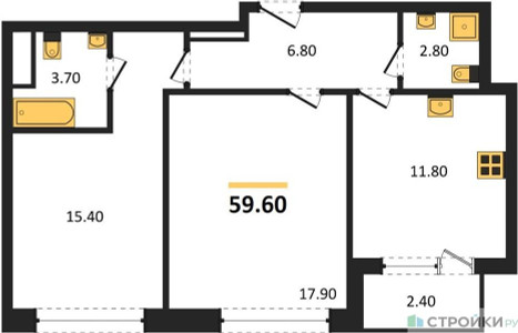 Планировка квартиры, ID 489073