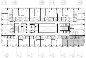 Планировка трехкомнатной(квартира) площадью 75.7 квадратных метров в “Дом премиум-класса МИРА”