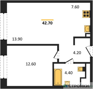 Планировка квартиры, ID 387474
