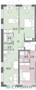 Планировка квартиры, ID 370964