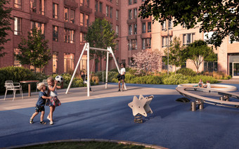 Детская площадка в ЖК “Космический квартал”