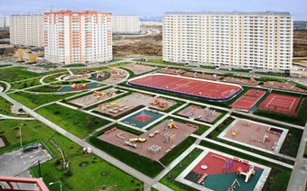 спортивный корт ЖК Некрасовка