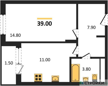 Планировка апартаментов, ID 542988