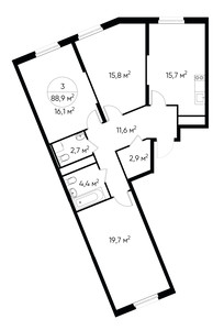 Планировка квартиры, ID 466501