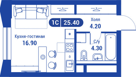 Планировка квартиры, ID 154308