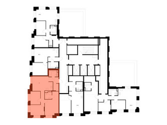 Планировка трехкомнатной(квартира) площадью 72 квадратных метров в ЖК “ЖК Онежский вал”