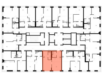 Планировка однокомнатной(квартира) площадью 40.4 квадратных метров в ЖК “ЖК 2-й Иртышский”