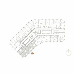 Планировка трехкомнатной(апартаменты) площадью 131.82 квадратных метров в ЖК “ЖК D'ORO MILLE (Доро Милле)”