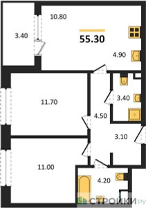 Планировка квартиры, ID 523935