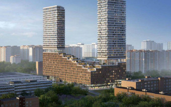 Общий вид ЖК “Новые Академики”