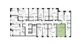 Планировка студии(квартира) площадью 29.3 квадратных метров в “ЖК Пушкино Град”