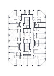 Планировка однокомнатной(квартира) площадью 48.8 квадратных метров в ЖК “ЖК 1-й Нагатинский (Первый Нагатинский)”