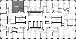 Планировка однокомнатной(квартира) площадью 37.5 квадратных метров в “ЖК СЕТ”