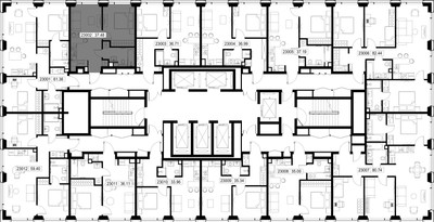 Планировка однокомнатной(квартира) площадью 37.5 квадратных метров в ЖК “ЖК СЕТ”
