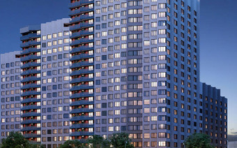 Вид на ЖК издалека «Тополя»