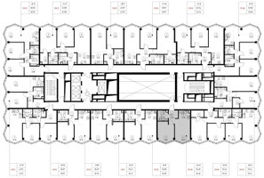 Планировка однокомнатной(квартира) площадью 36.5 квадратных метров в “Дом премиум-класса МИРА”