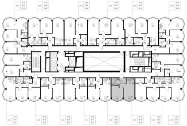 Планировка однокомнатной(квартира) площадью 36.5 квадратных метров в ЖК “Дом премиум-класса МИРА”
