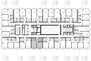 Планировка однокомнатной(квартира) площадью 36.5 квадратных метров в “Дом премиум-класса МИРА”