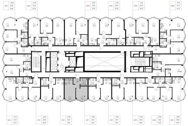 Планировка однокомнатной(квартира) площадью 36.5 квадратных метров в ЖК “Дом премиум-класса МИРА”