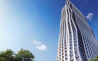 Вид снизу на "AFI Tower"