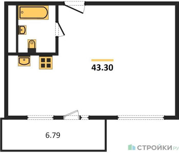 Планировка квартиры, ID 123089