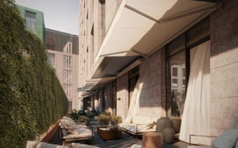 Озеленение в ЖК "Садовническая 69"