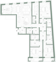 Планировка трехкомнатной(квартира) площадью 295.09 квадратных метров в “Фамильный дом Люче”