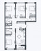 Планировка квартиры 4+ комнат (Квартиры)100.23