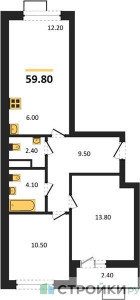 Планировка квартиры, ID 291739