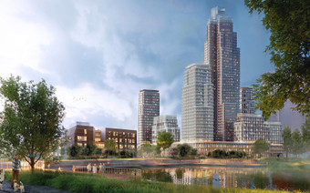 Общий вид ЖК "Начало"