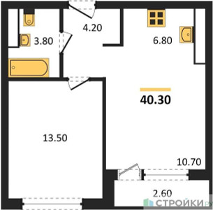 Планировка квартиры, ID 115609