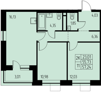 Планировка квартиры, ID 508840