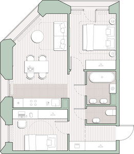 Планировка квартиры, ID 544434