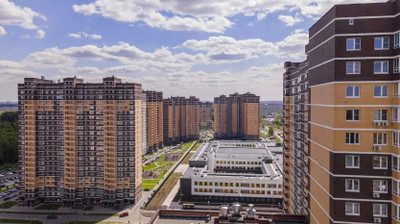 Планировка трехкомнатной(квартира) площадью 65.5 квадратных метров в ЖК “ЖК Новоград Павлино”