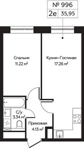 Планировка апартаментов, ID 245292