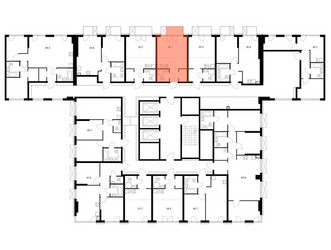 Планировка студии(квартира) площадью 25.1 квадратных метров в ЖК “ЖК 2-й Иртышский”