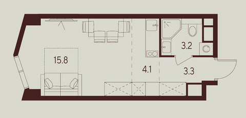 Планировка квартиры, ID 417436