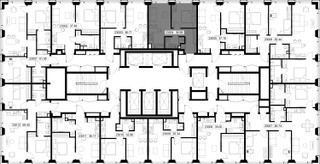 Планировка однокомнатной(квартира) площадью 37 квадратных метров в “ЖК СЕТ”