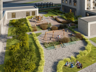 Планировка однокомнатной(квартира) площадью 28.8 квадратных метров в ЖК “ЖК Вяземы Парк”