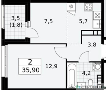 Планировка квартиры, ID 243913