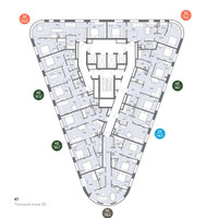 Планировка 4+ комнатной(квартира) площадью 94.7 квадратных метров в “ЖК Родина Переделкино”