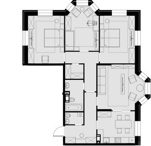 Планировка квартиры, ID 221466