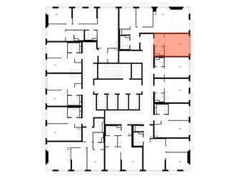 Планировка студии(квартира) площадью 23.4 квадратных метров в ЖК “ЖК 2-й Иртышский”