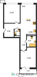 Планировка квартиры, ID 418067