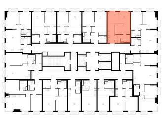 Планировка однокомнатной(квартира) площадью 34.6 квадратных метров в ЖК “ЖК 2-й Иртышский”