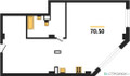 Планировка двухкомнатной(квартира) площадью 70.5 квадратных метров в “ЖК Альтаир”