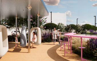 Зона отдыха в ЖК "Свет"