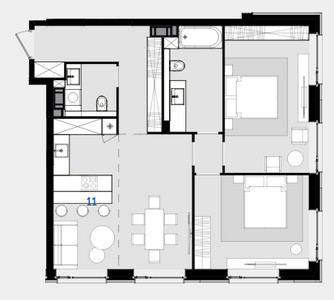 Планировка квартиры, ID 22974