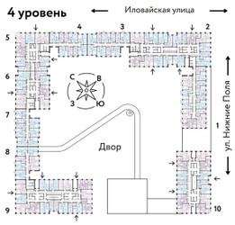 Планировка студии(квартира) площадью 21.8 квадратных метров в ЖК “ЖК Страна Заречная”