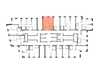 Планировка однокомнатной(квартира) площадью 38.8 квадратных метров в ЖК “ЖК 2-й Иртышский”